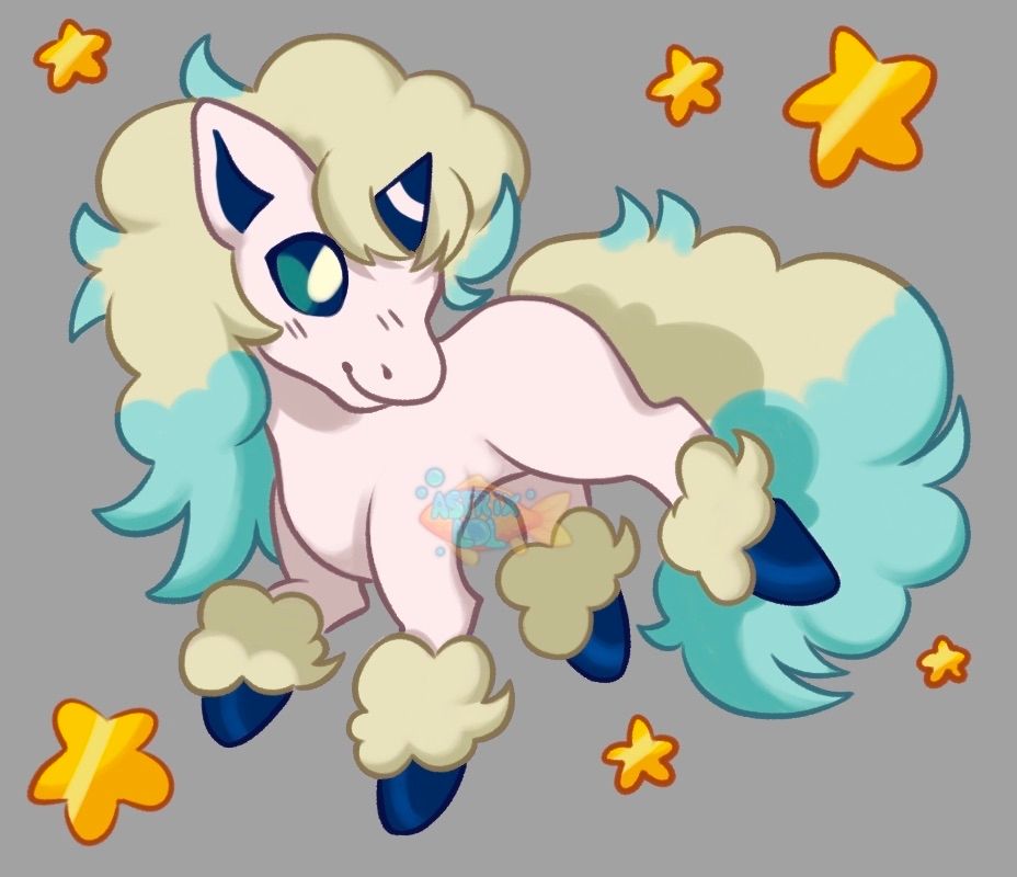 Shiny galarian ponyta!! Neigh!! 