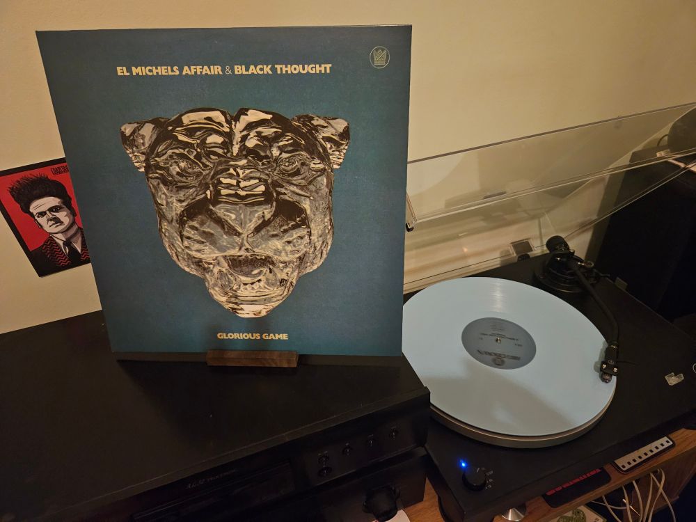 Glorious Game by El Michels Affair & Black Thought spinning on my turntable 