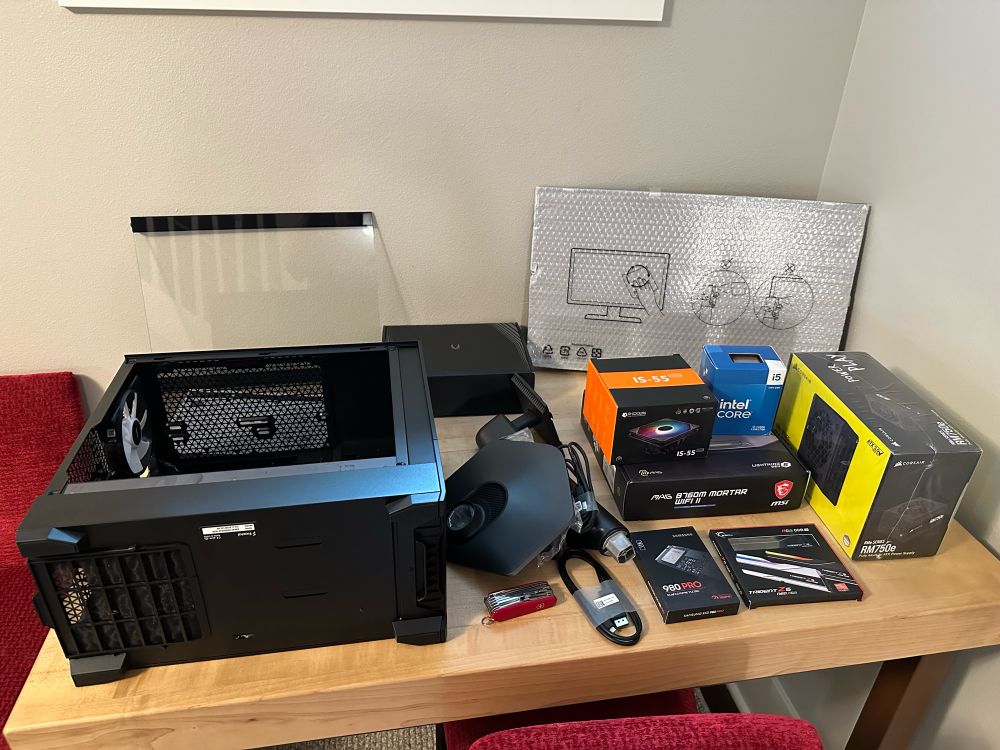 Lots of computer parts….