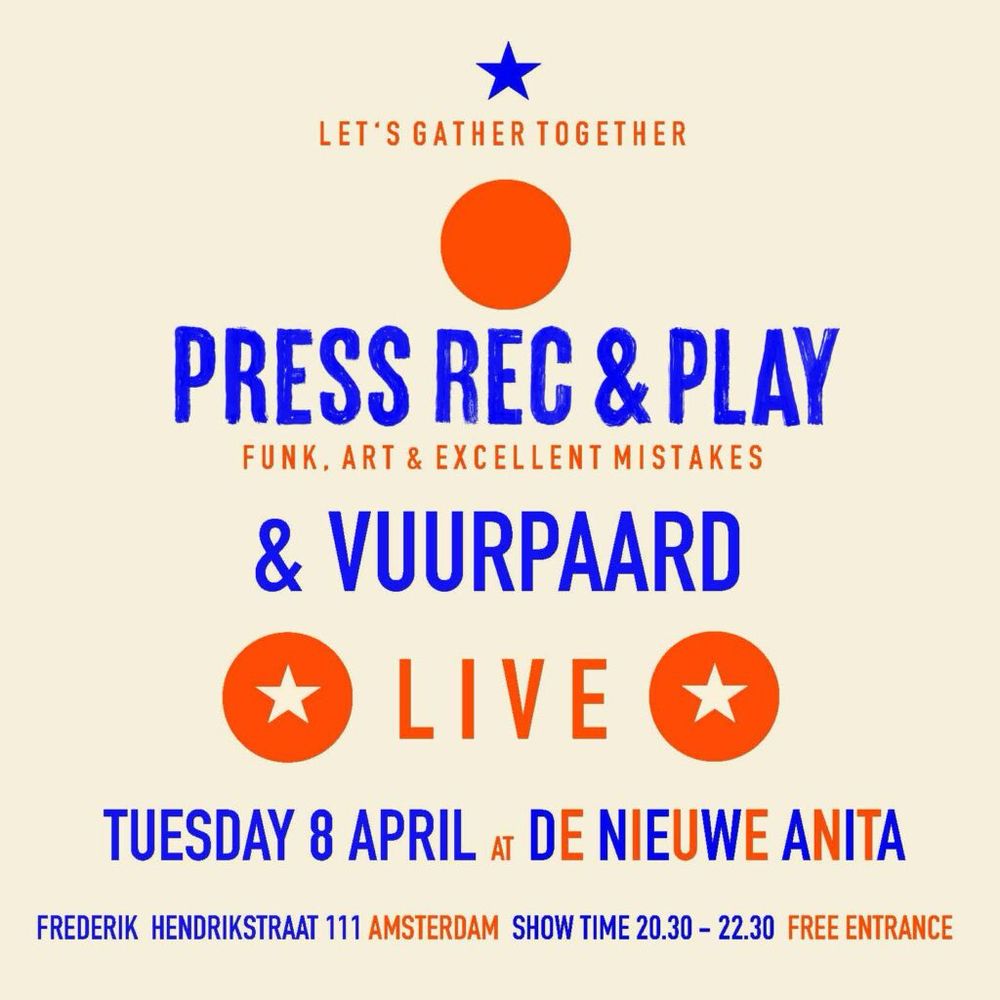 E-flyer press rec and play at de nieuwe anita 