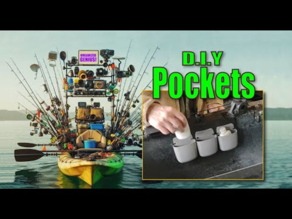 Making Kayak Gear Track Storage Pockets