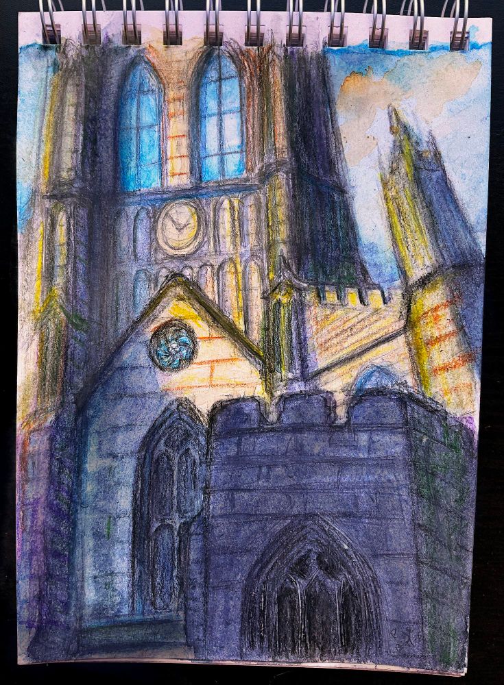 Watercolour of a church