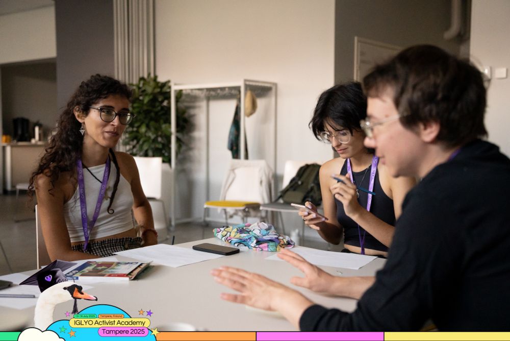 Photos of the IGLYO Activist Academy 2025 in Tampere, Finland.
