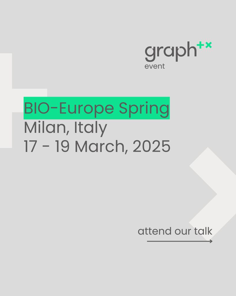 Graph at BIO-Europe Spring in Milan, Italy between 17 - 19 March, 2025.