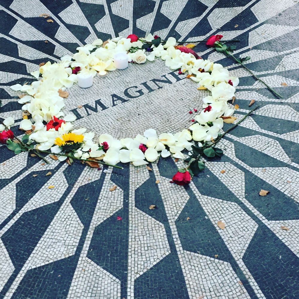 Imagine mosaic in central park nyc