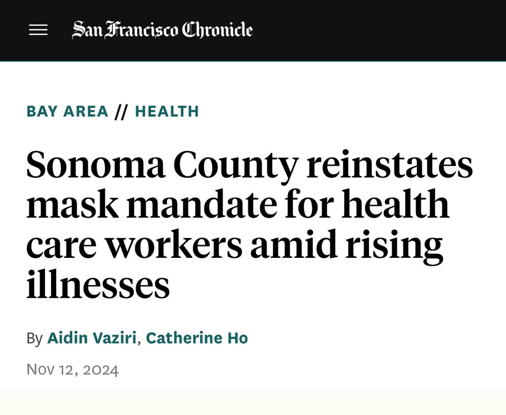 Sonoma County reinstates mask mandate for health care workers amid rising illnesses