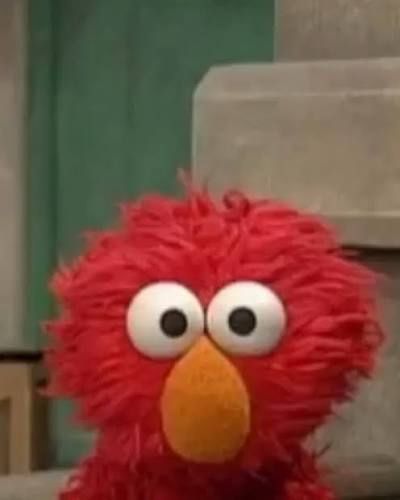 Elmo doing the Kubrick stare into the camera. 