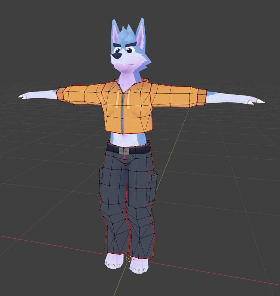 The original crop top hoodie, this time shown with the base avatar by Craziux.