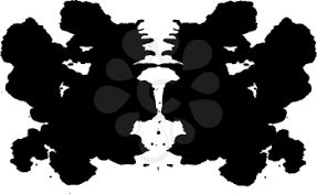 Image of inkblot painting by a schizophrenic artist.