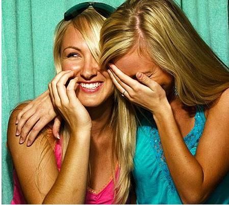 Two girls laughing at you for not liking Rotting Christ
