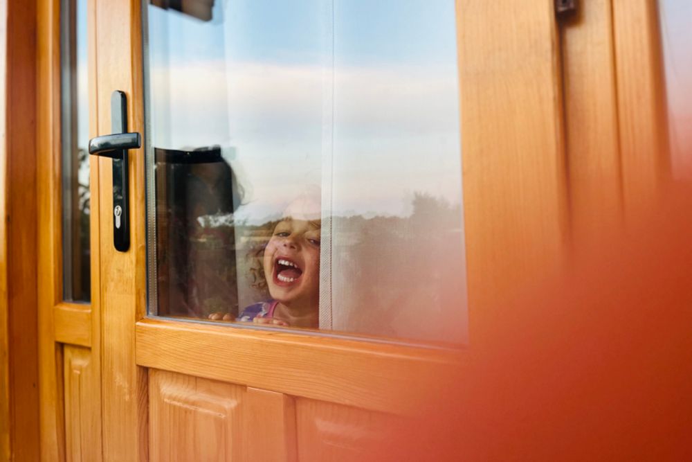 Lydia is still up. In this photo she is laughing at us, trying to have our peaceful holiday like idiots. 