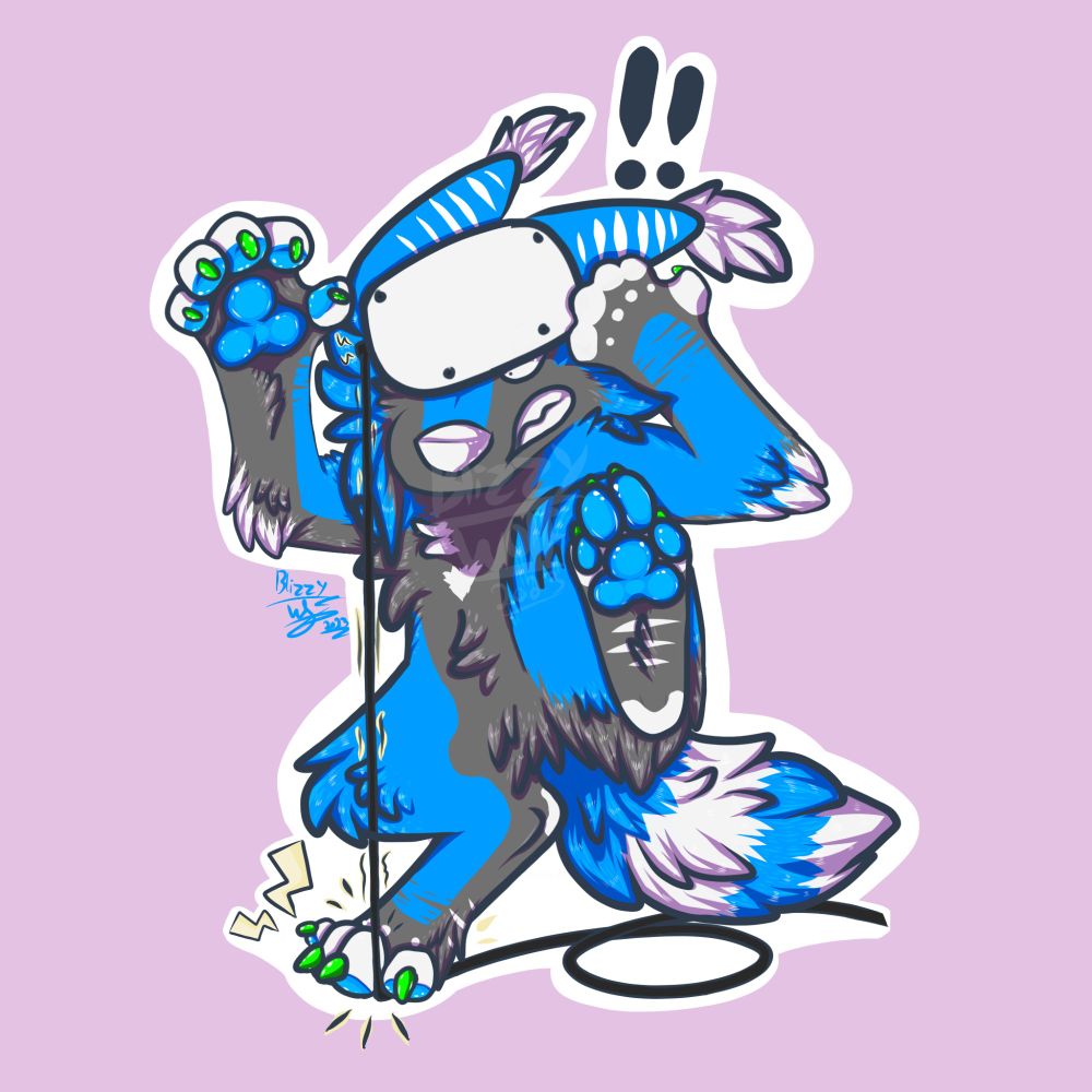 stepping on my link cable! ow