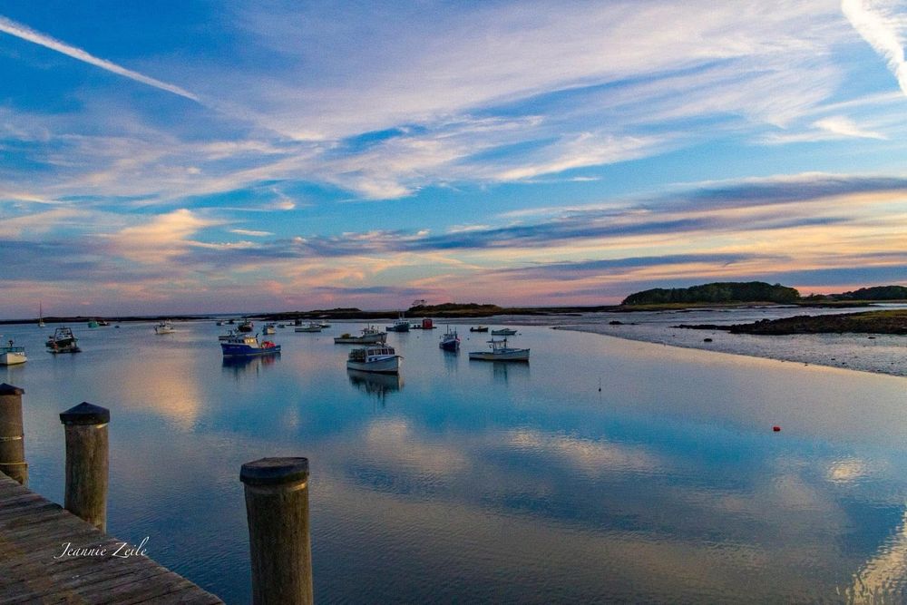 Sunset over Kennebunkport, Maine 