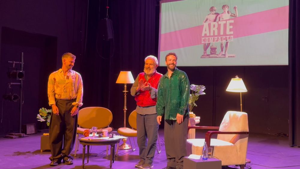 Juanra Sanz, Lorenzo Caprile y Bernardo Pajares en un directo de Arte compacto