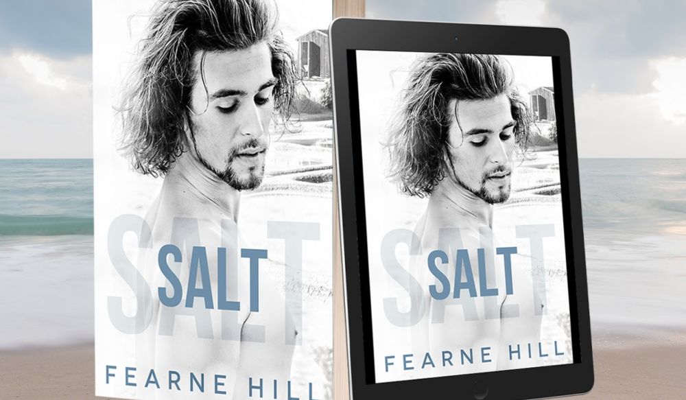 Salt (Island Love Book 1) a steamy, age-gap, bi-awakening, M/M romance standalone by Fearne Hill Cover Reveal & Giveaway