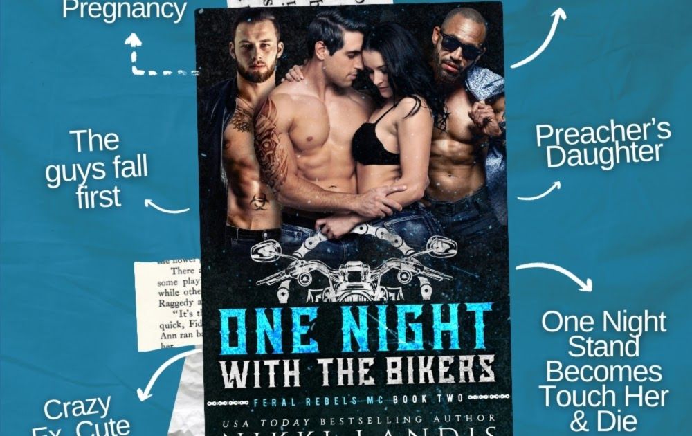 One night, three bikers, a shared bottle of whiskey, and the best climax of my life changed everything. One Night with the Bikers a Poly MC Romantic Suspense by Nikki Landis