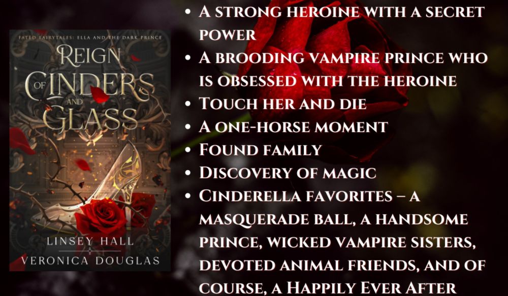 In a world ruled by immortals, her only hope may lie in the heart of their darkest prince. Reign of Cinders and Glass (Fated Fairytales Book) Romantasy by Linsey Hall & Veronica Douglas