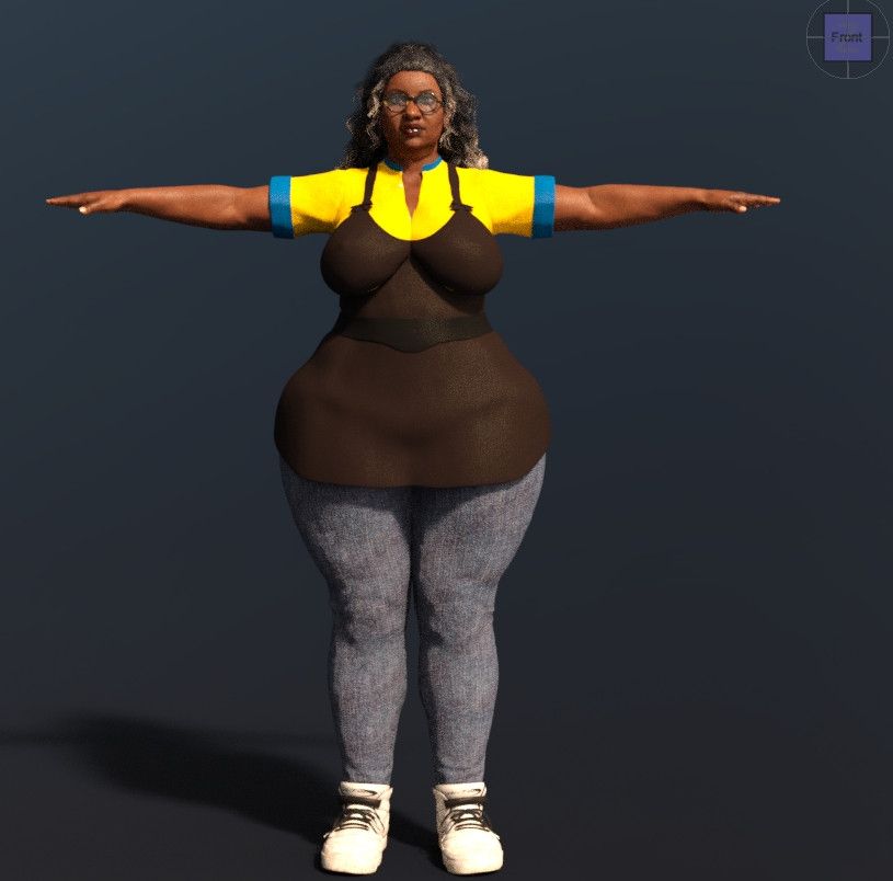 Human Bonnie T-posing to assert dominance in the void. Art by AarenWuzHere.