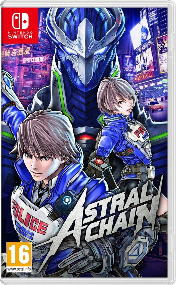 Astral Chain EU box art for Nintendo Switch