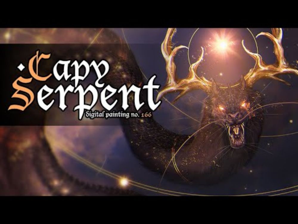 Halloween! 💀 Sun Eater, CapySerpent ☀️ // Digital painting no. 166