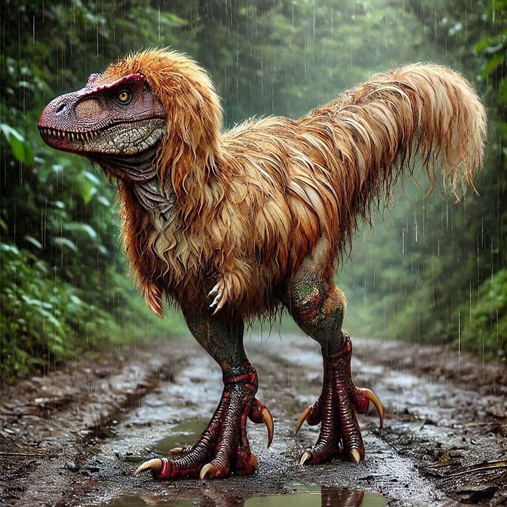 A big feathery T-Rex.