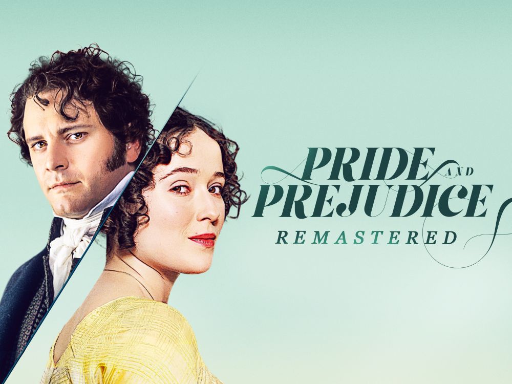 The cover image for the 1995 Pride & Prejudice miniseries with Colin Firth and Jennifer Ehle. 