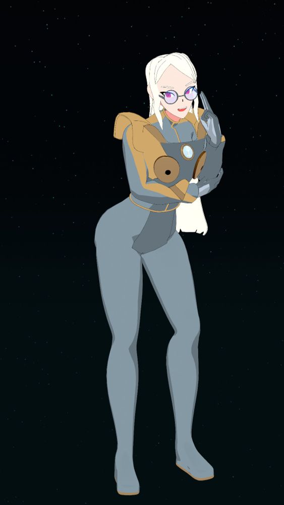 Persephone in Athena's Pilot Uniform