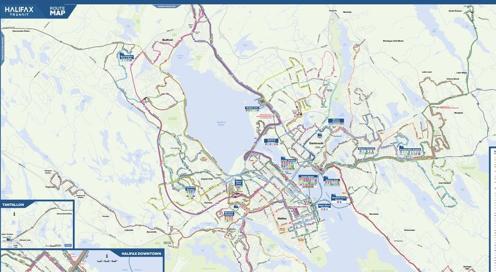 Actual Halifax Transit map 