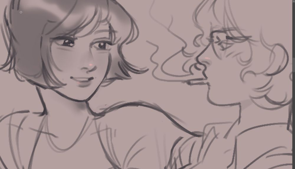 print do clip studio com rabisco de garma zabi e char aznable de mobile suit gundam (mas yuri)