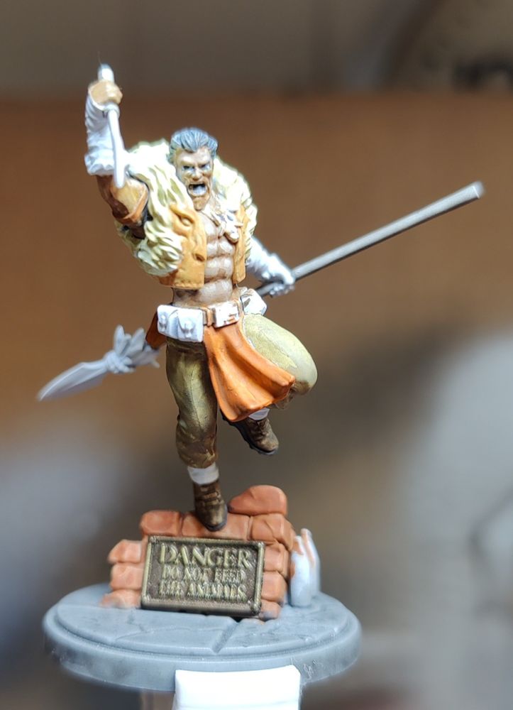 Kraven the hunter miniature for Marvel Crisis Protocol 