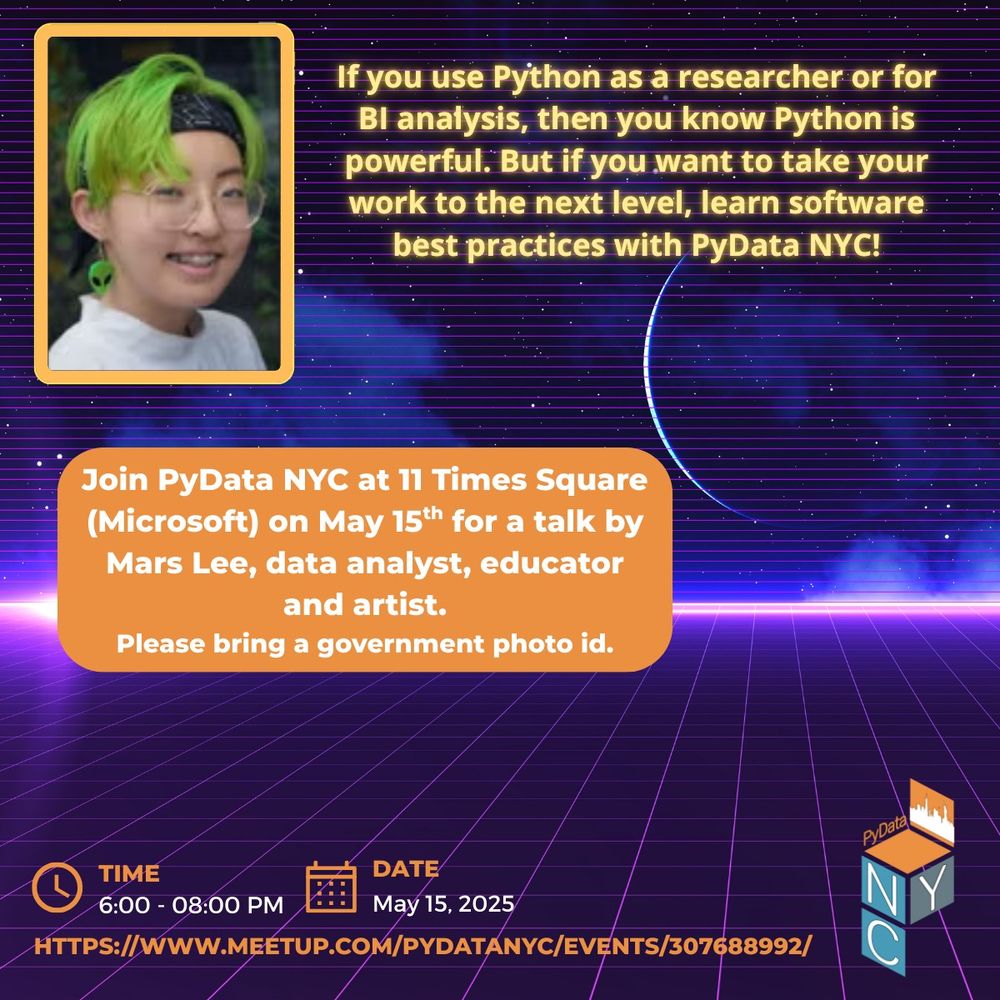 Headshot of Mars Lee, speaker and organizer for PyData NYC. 