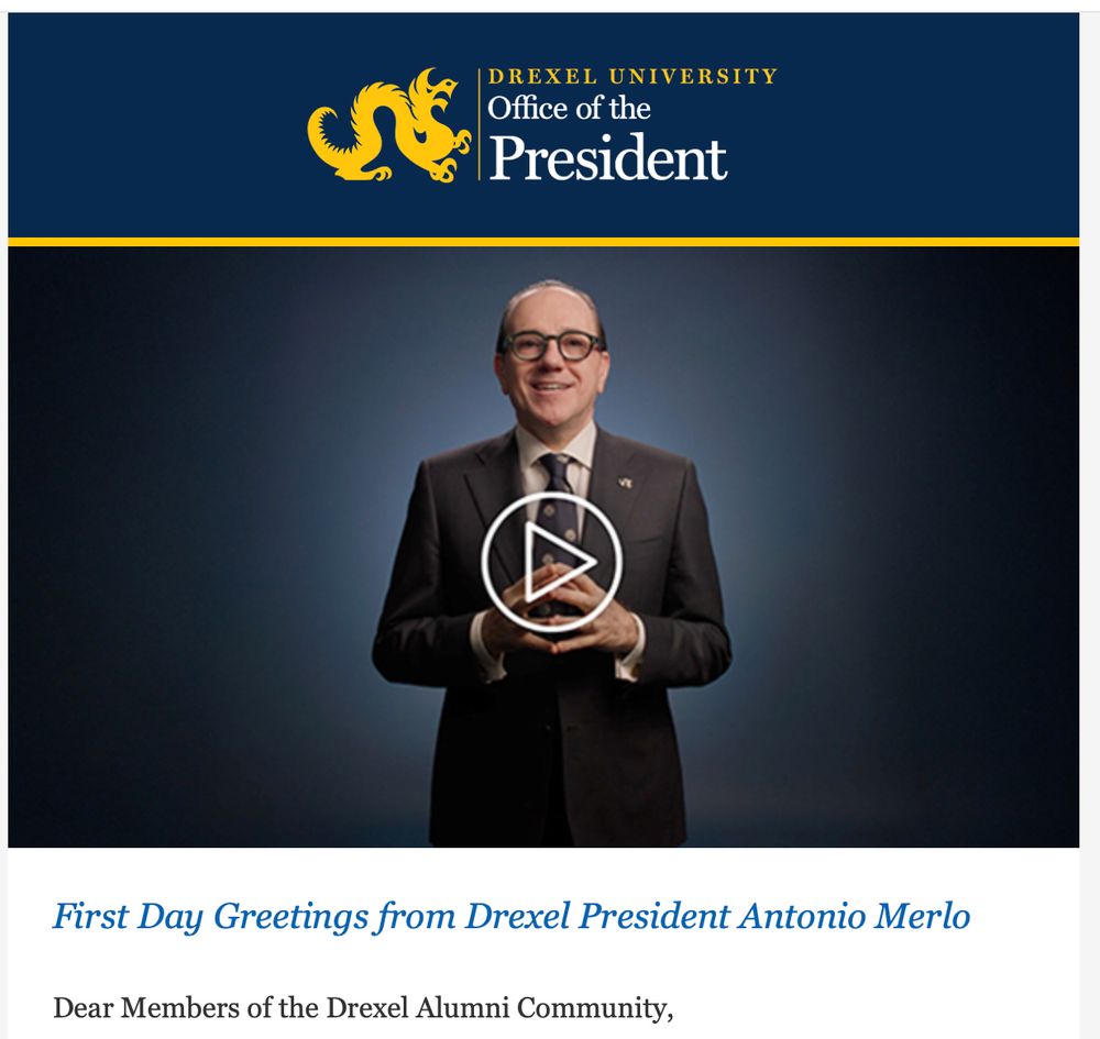 Drexel President Antonio Merlo