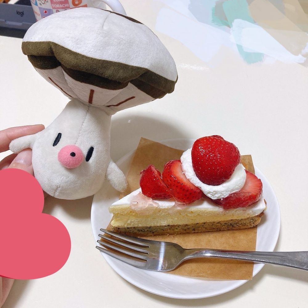 タマちゃんといちごの紅茶タルト