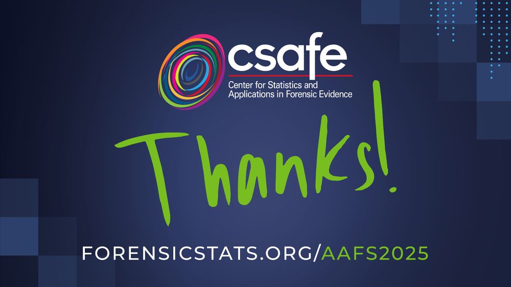 Thanks to everyone who stopped by our booth at the AAFS Conference #AAFS2025! We had a great time.
Keep learning after the conference — Visit our website to stay up-to-date on the latest courses from CSAFE Learning.
https://learn.forensicstats.org