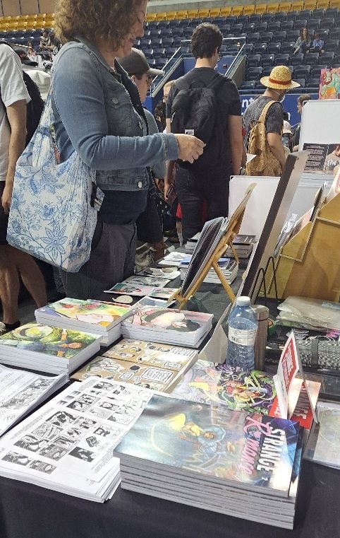 Maiji was a part of the Comics Collective table.