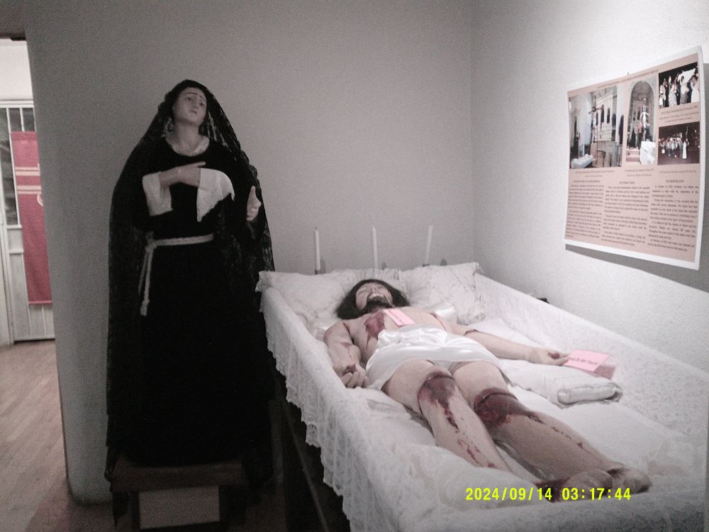 Mary and Jesus statue from a church in New Mexico. 