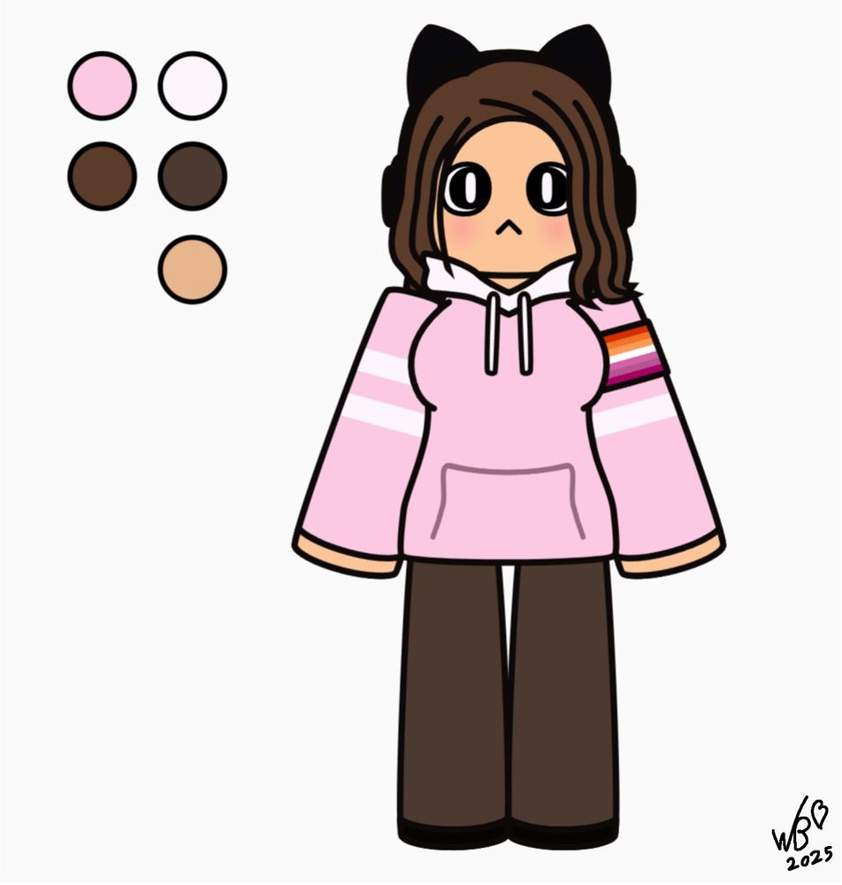 A simple reference of an artistic take on my Roblox avatar.