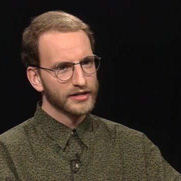 1992's haired Steven Soderbergh, screenshot from Charlie Rose conversation