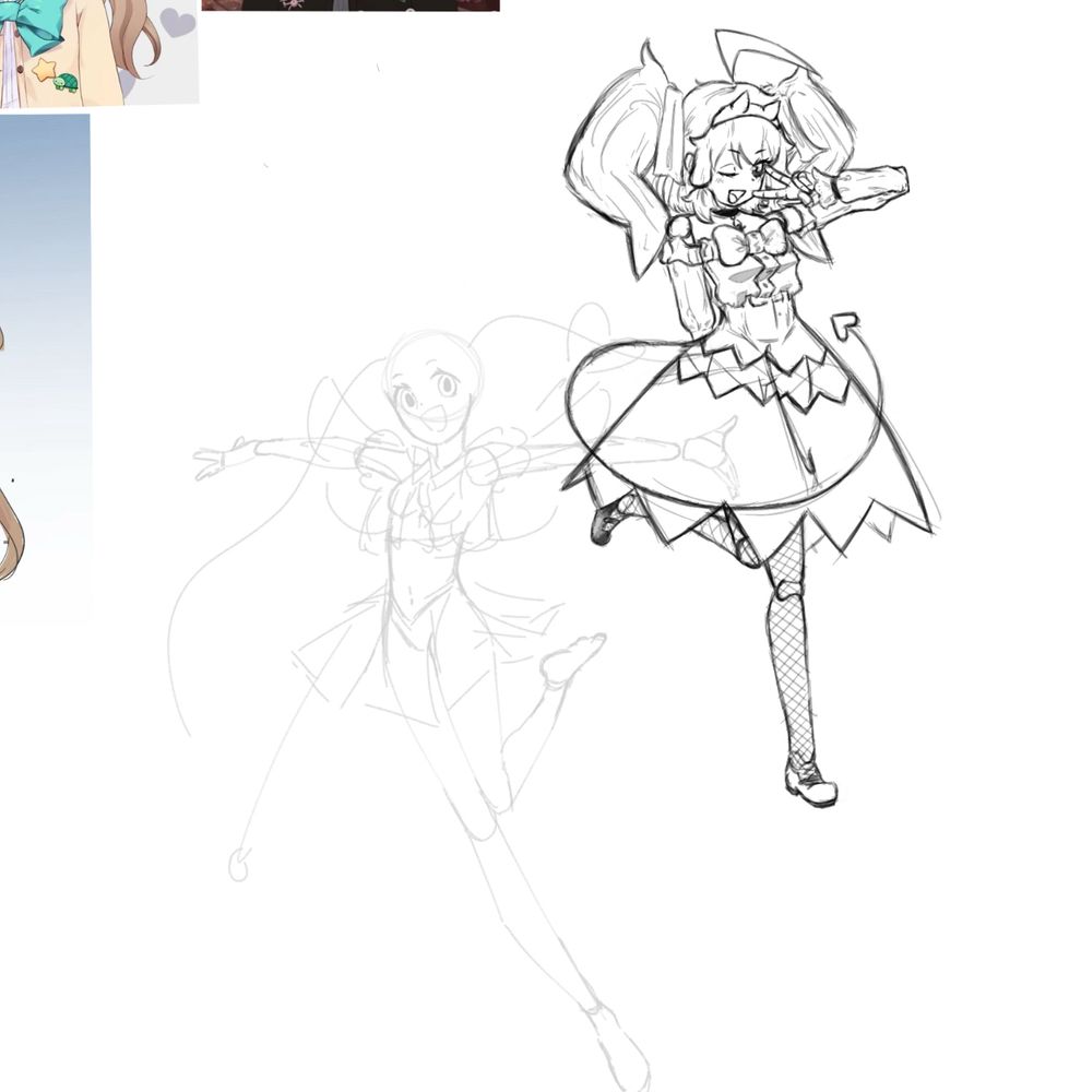 Evil Neuro's magical girl design for Marikyuun's January Art Challenge!!