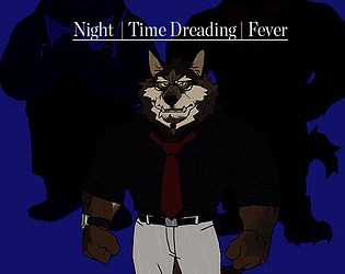 Night | Time | Dreading | Fever
An angry wolf in the center with two unknown figures standing behind him