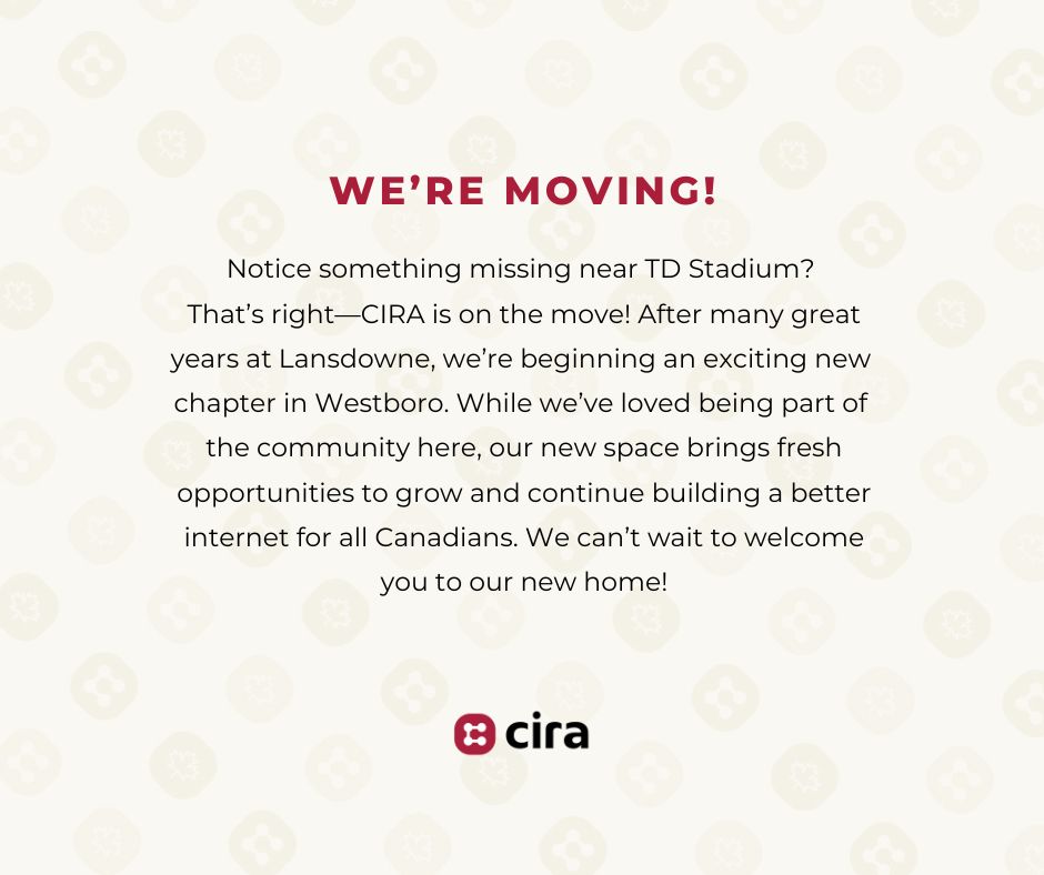 CIRA is on the move