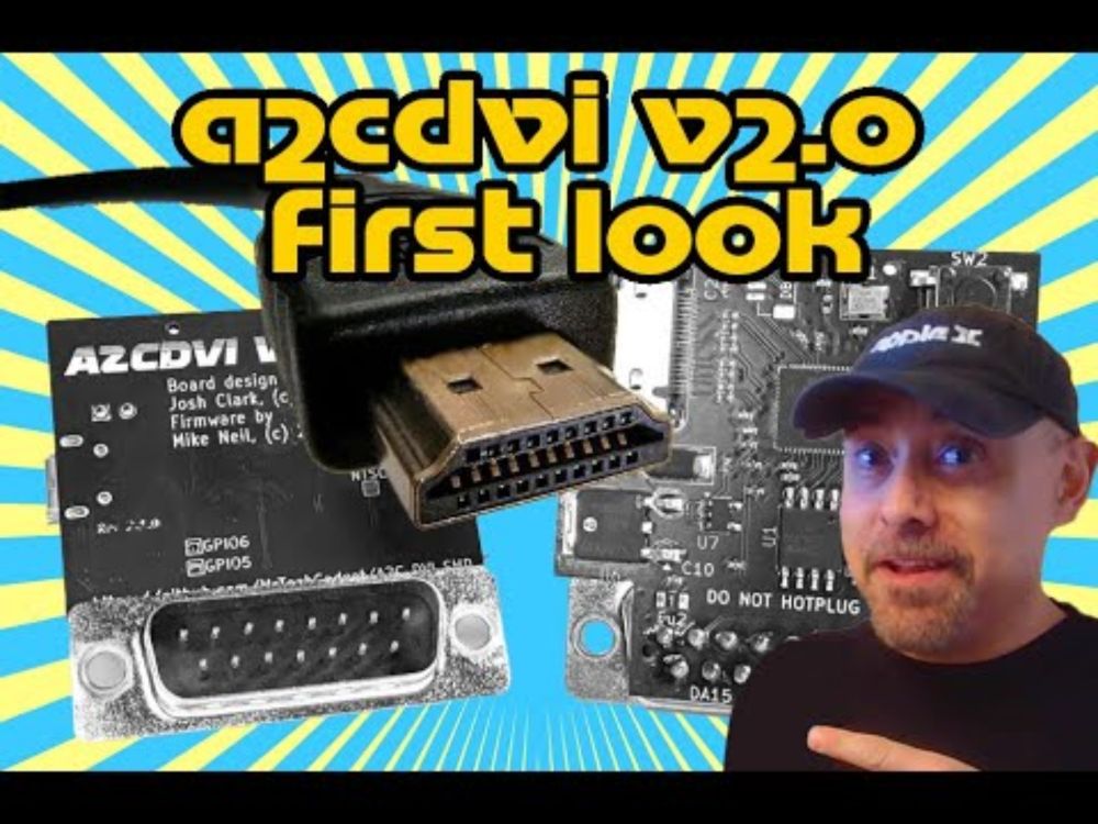 Apple IIc Gets HDMI?! Testing the A2CDVI Card | Adventures in Retrocomputing