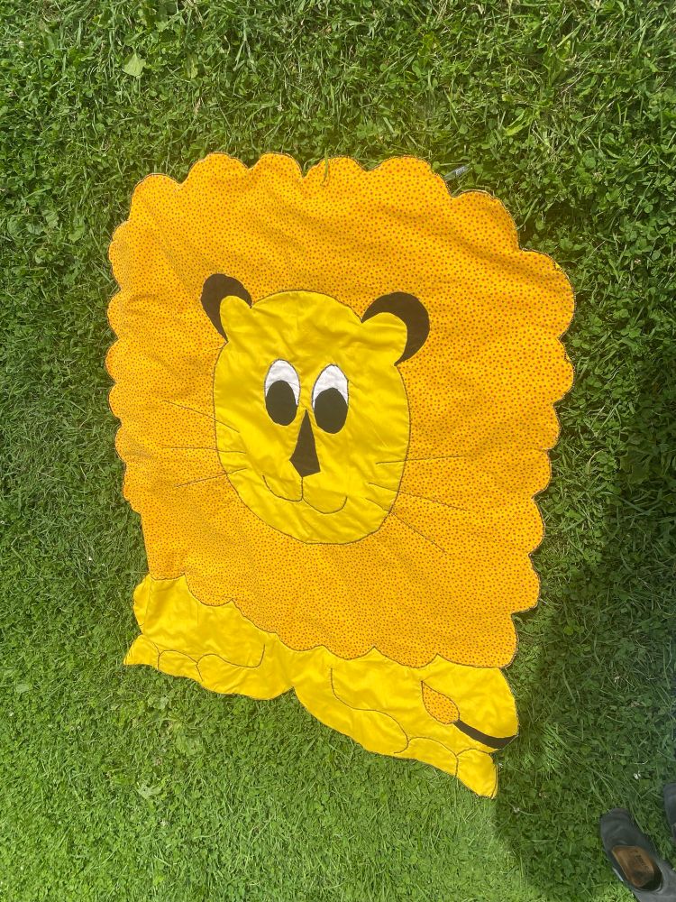 Lion shaped quilt