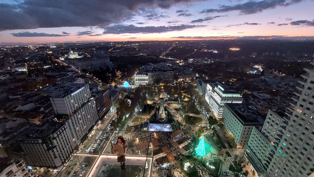 From RIU skyscraper in Madrid during subdown.
