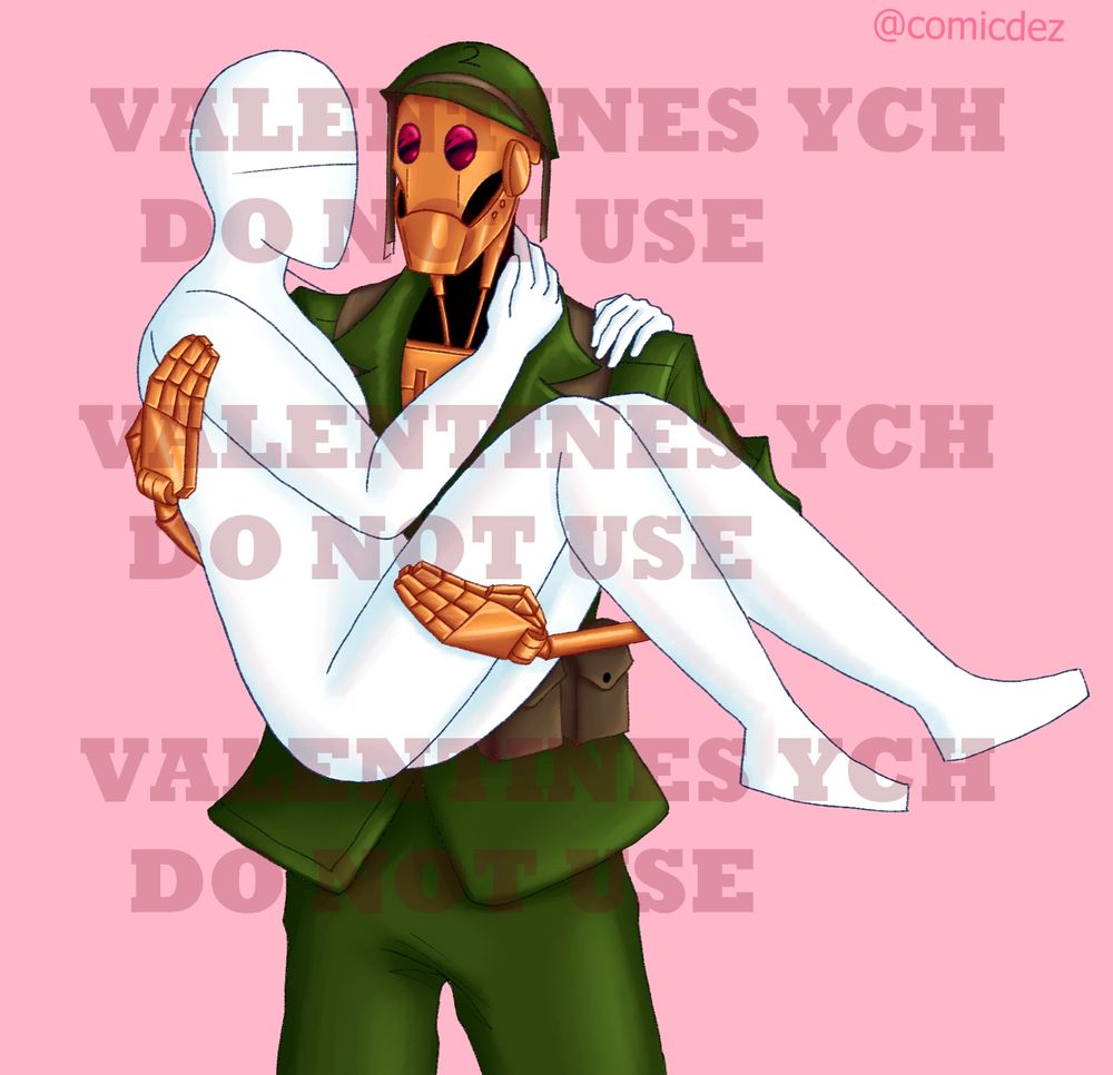 G.I. Robot carrying someone bridal style