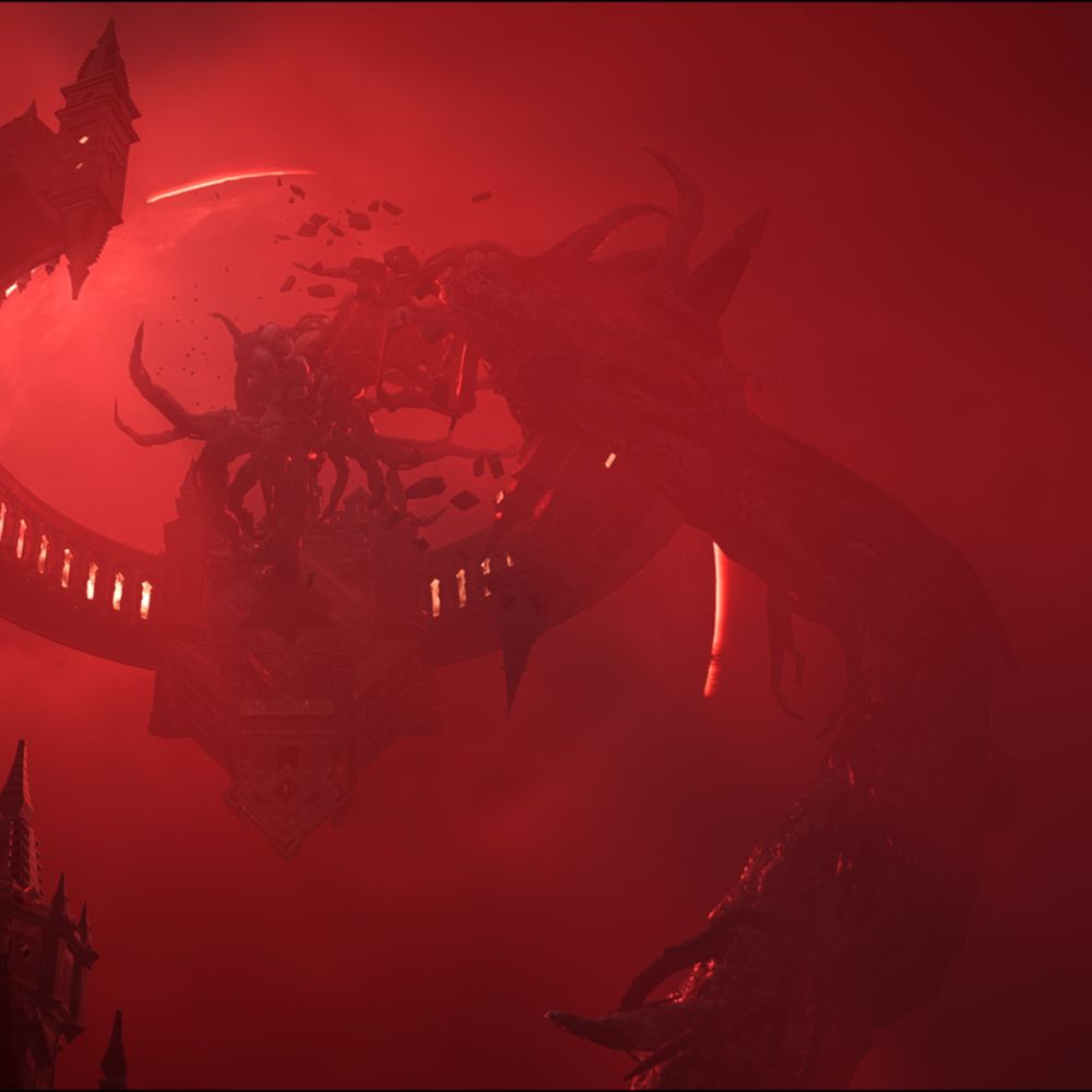 The big blight tendril going up to the Archon's Palace in Minrathous