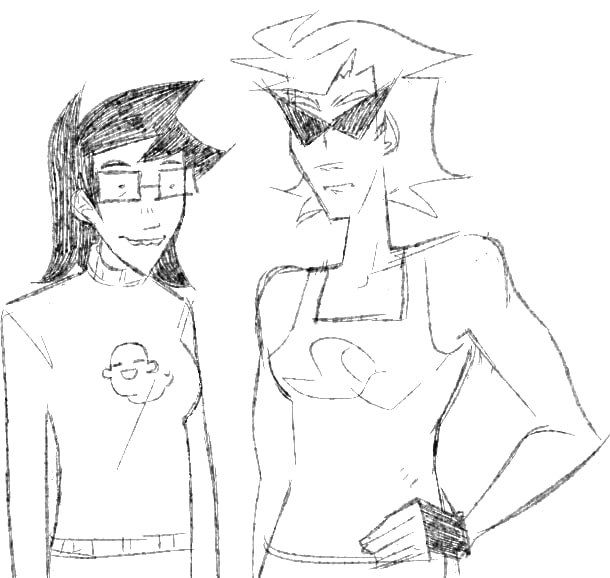 The pairing of characters Dirk and John from Homestuck if it was fucking epic. By which I mean if they were female.