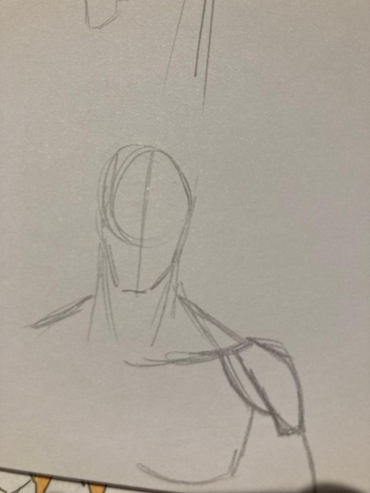 Head and shoulder sketch 