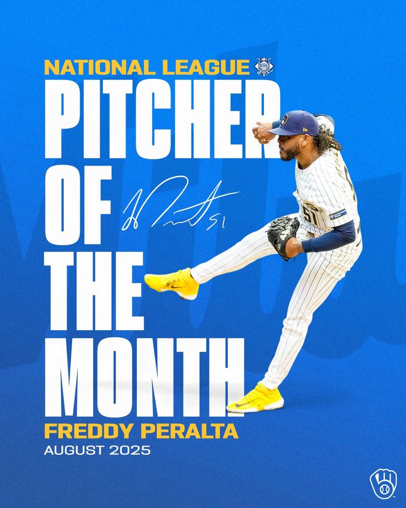 Freddy Peralta: pitcher of the month