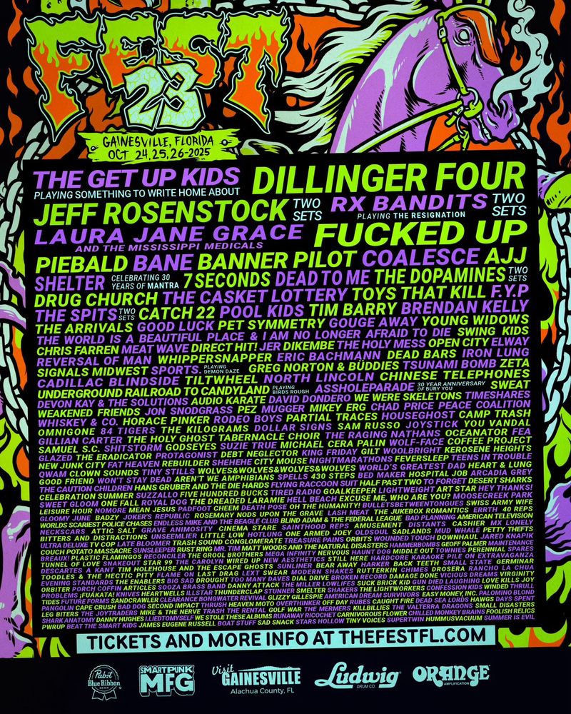 The Fest 23 lineup poster